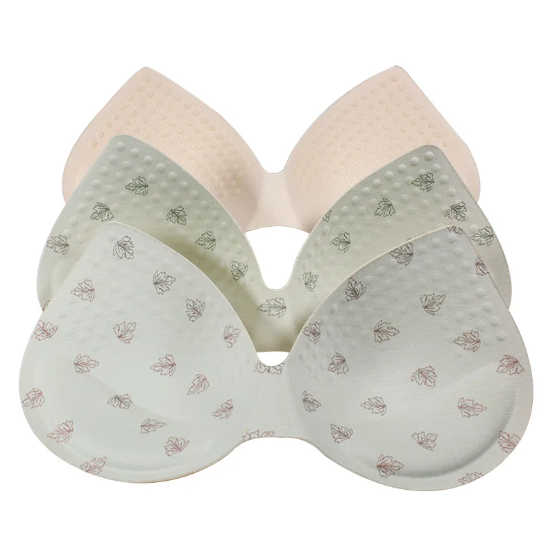 Triangle shape invisible sponge foam enhance bra pads inserts push up bra cup