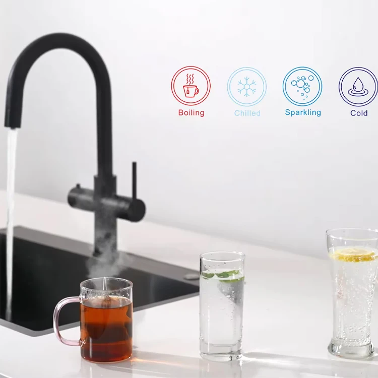 Iwater High Quality Brass Kitchen Instant Boiling And Chilled And Sparkling Water Tap