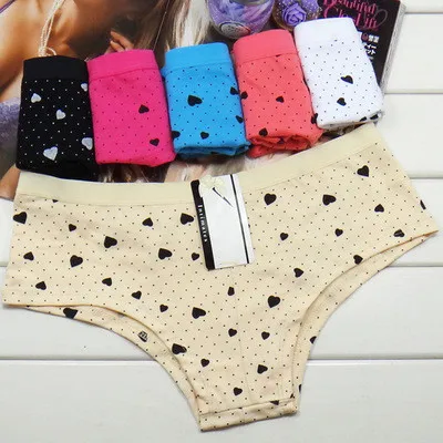 M-XL New Arrival Cotton Printing Fashion Style Young Ladies Underwear Women Boxer Briefs For Sale