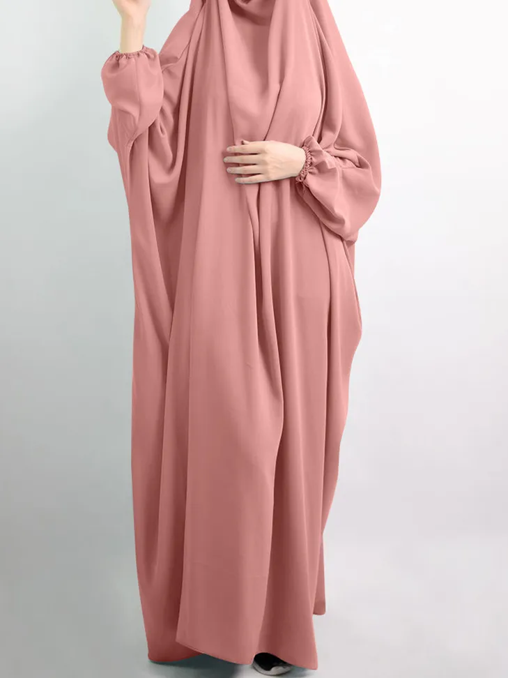 3CN05W Wholesale middle east women dress turkish solid color Upskirt robe abaya muslim prayer clothes dresses dubai