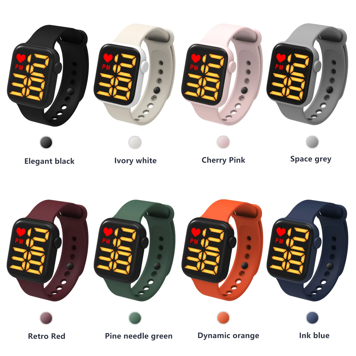 Reloj Hombre 30M Waterproof Digital Watch LED Unisex Sports Watches Mens Square Dial Touch Screen Electronic Watch LED