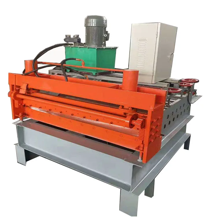 Hydraulic metal coiling straightening leveling cutting machine thin coil decoiler straightener slitting machine
