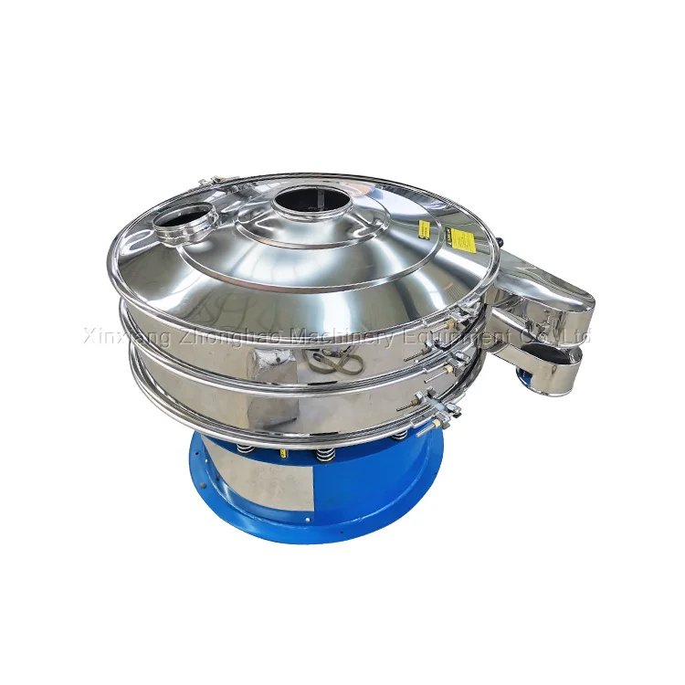 Circular Vibrating Sieve Separator Cassava Flour Powder Vibratory Screening Sifter Machine