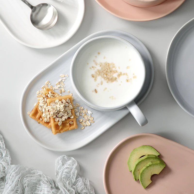 Shopee Hot Sale Stoneware Tableware Set Creative Household Dishes Soup Bowl Salad Bowl Dessert Breakfast Bowl Wholesale