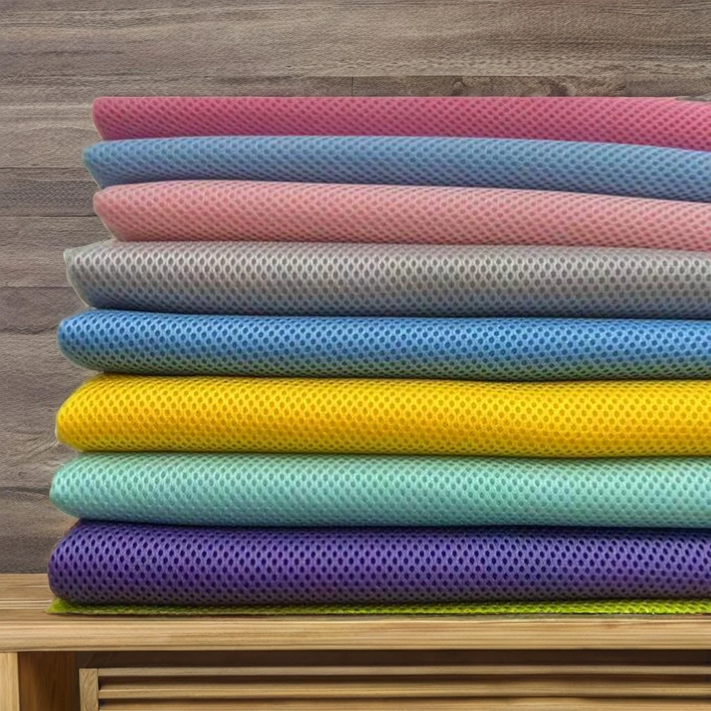 Wellcool 10-15-20mm Thickness 3D Air Mesh Fabric Warp Knitted Washable Soft Diamond Open Mesh Pillow Upholstery Car Use Girls