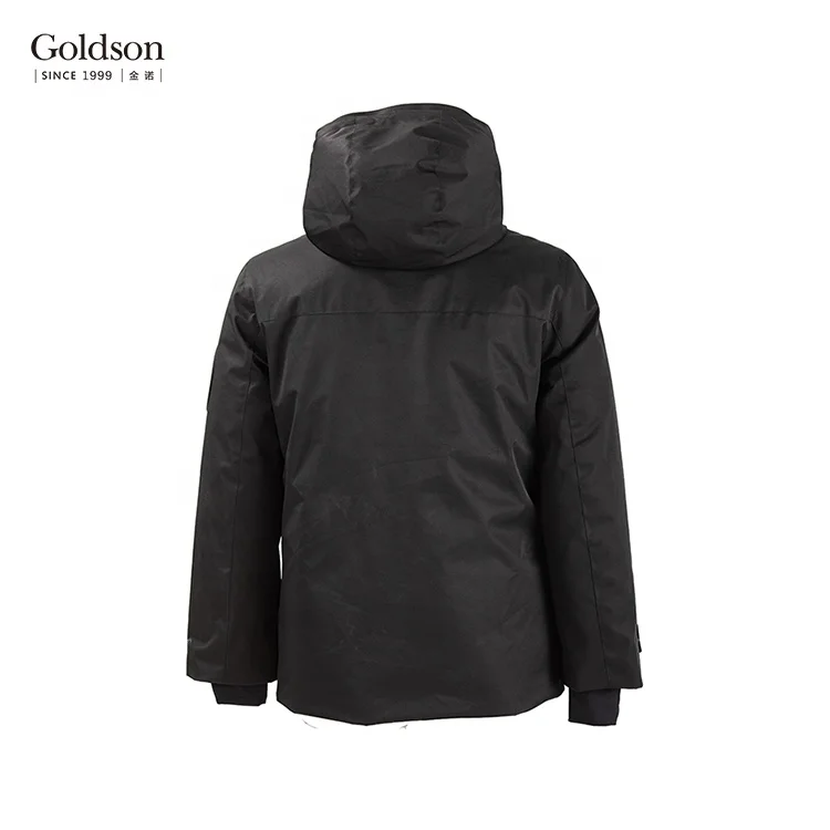 Canada outdoor seamless warm goose down coat men quilted thick down jacket