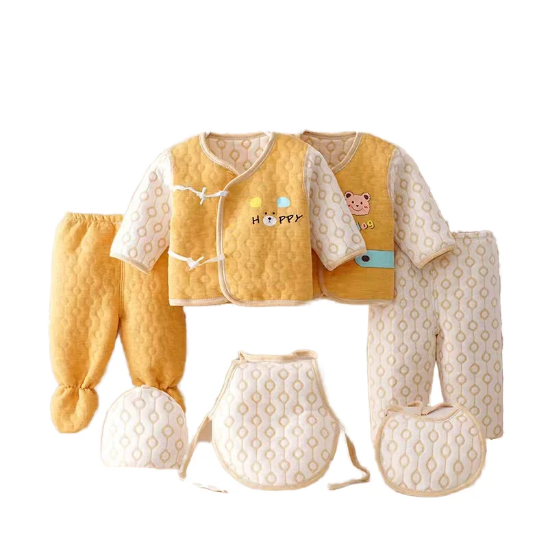 Sell well Baby Four Seasons Seven-piece Suit 0-12 Months newborn Suit Baby Gift Box Cotton Clothing Supplies