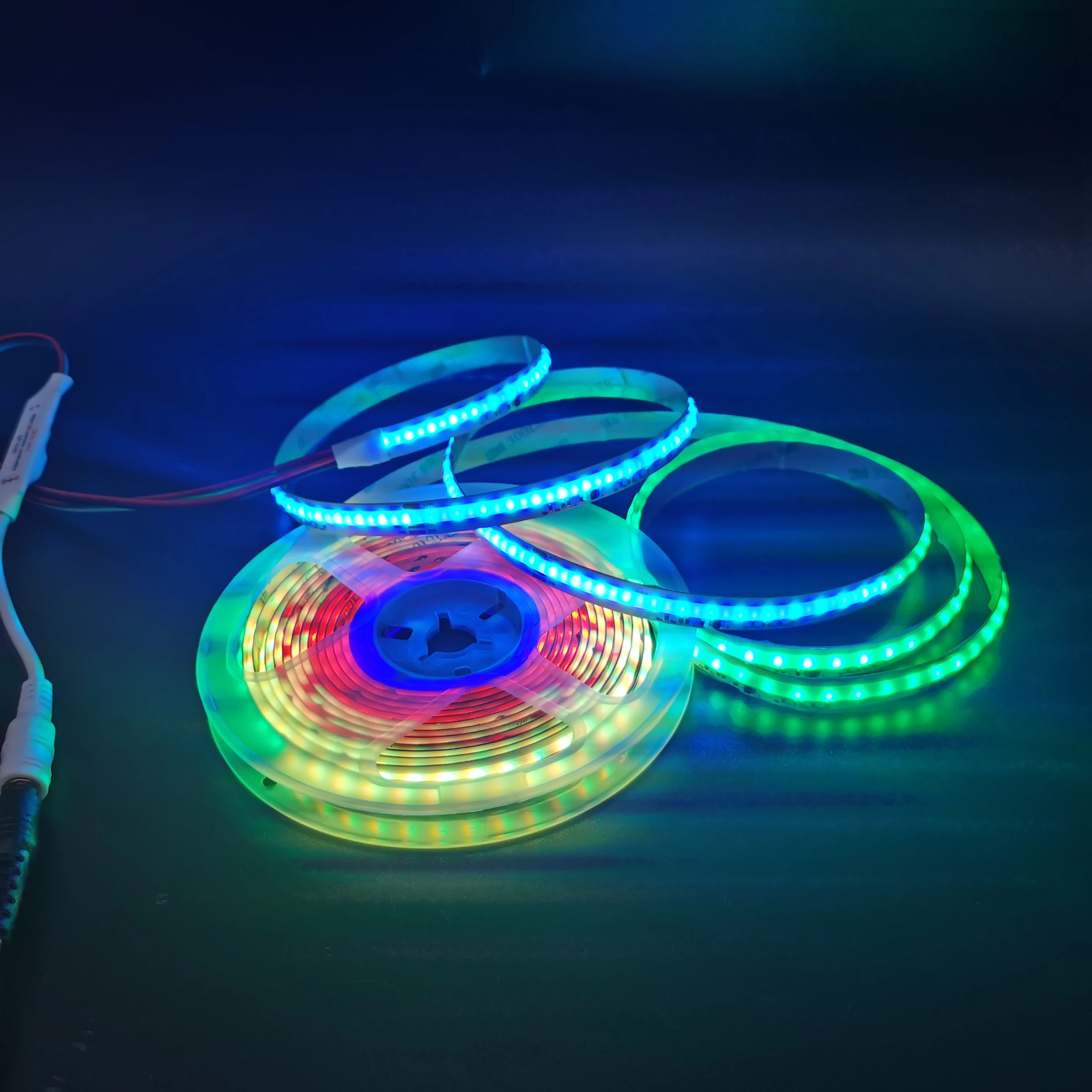2023 New digital 24v programmable COB RGB with IC use with mobile led strip lights