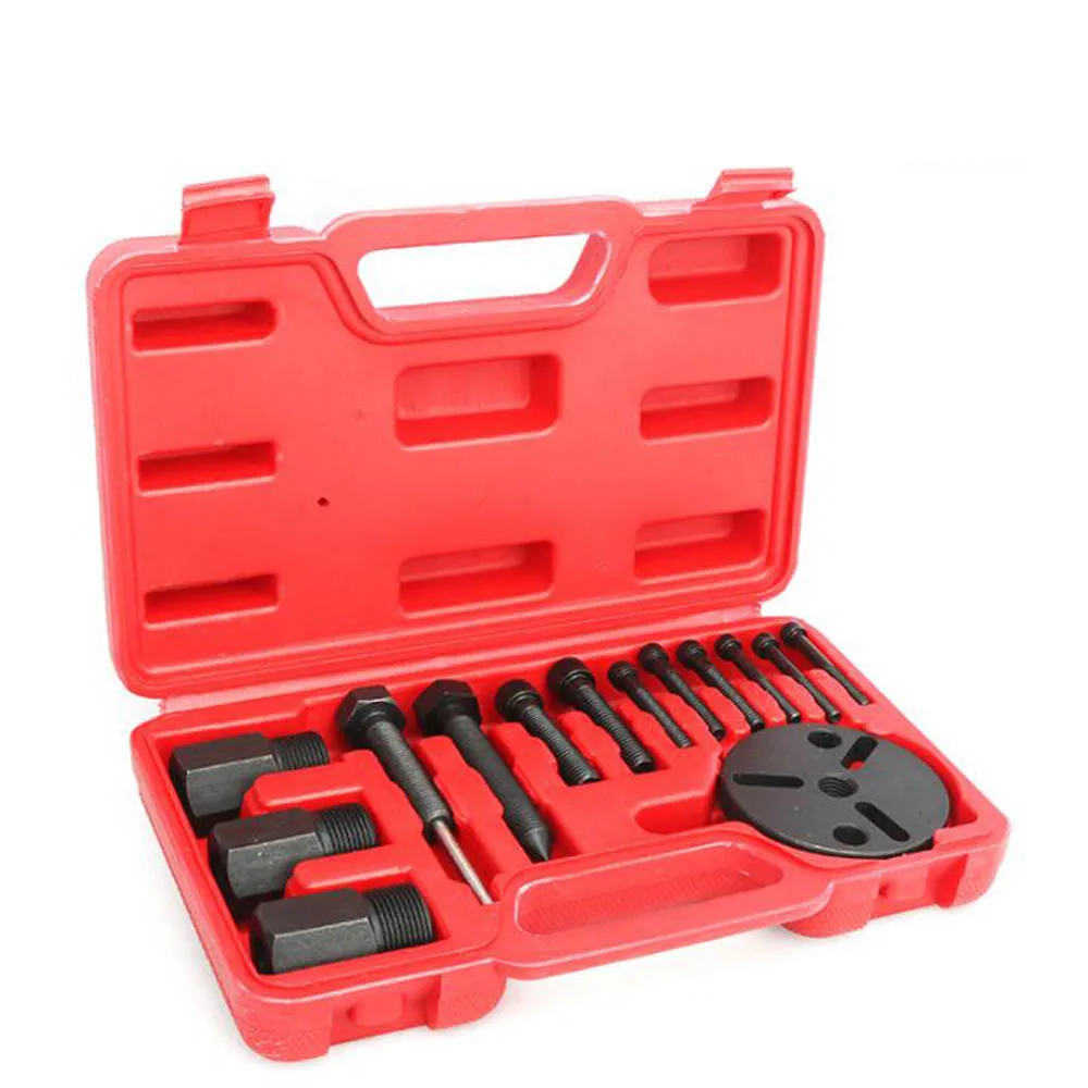14pcs Car Air Conditioning Compressor Clutch Tool Kits AC Puller Remover Tool AC Compressor Clutch Remover Installer Puller Tool