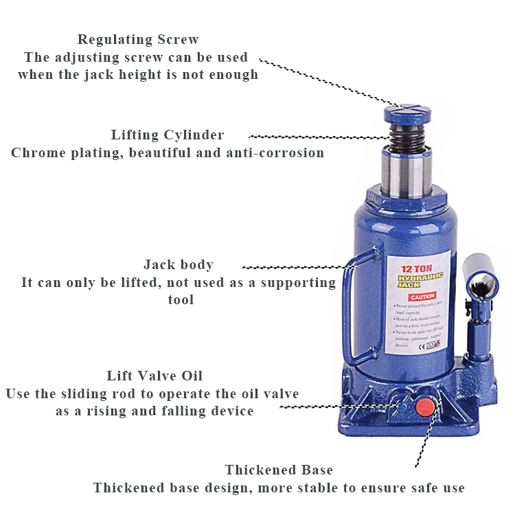 
2Ton/3Ton/5Ton And Up To 20Ton Car Air Hydraulic Bottle Jack 