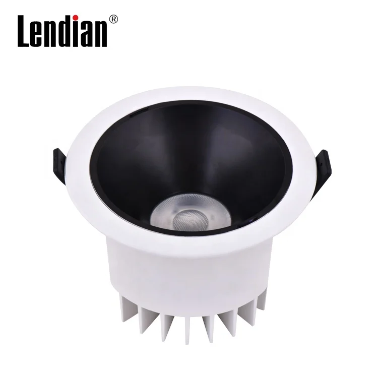 Commercial office home hotel gold white silver deep anti-glare 10w 20w 30w 40w waterproof IP65 led downlight