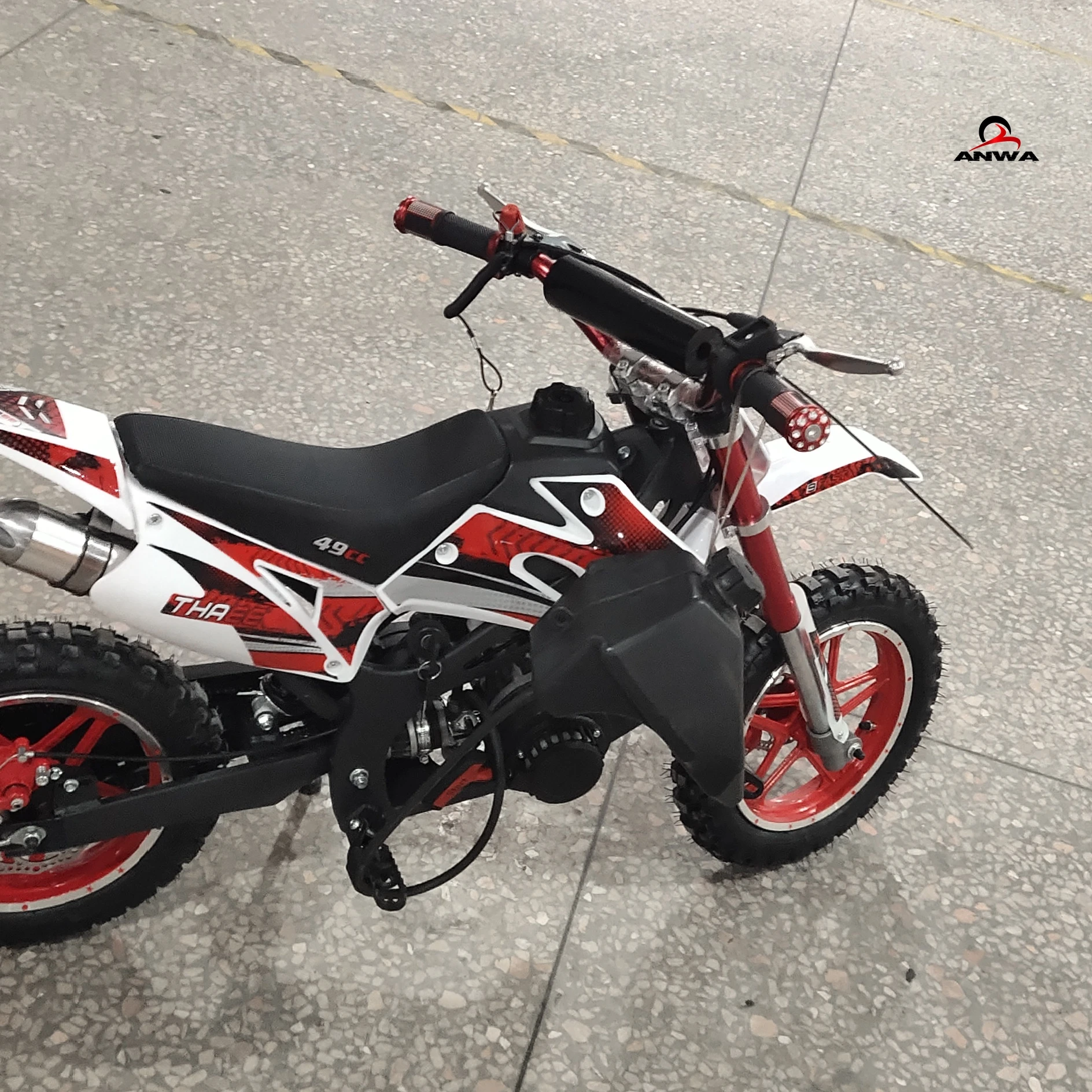 Gasoline Powered 2 Stroke Kids Mini Dirt Bike 50CC Made In China