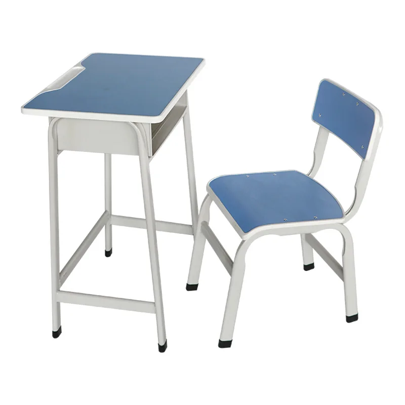 Wooden College Table and Chair Student Modern Classroom Furniture Set Environmental School Library Furniture