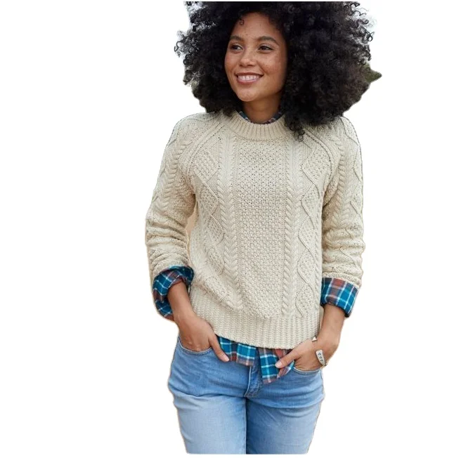 Женский модный хлопковый свитер с надписью