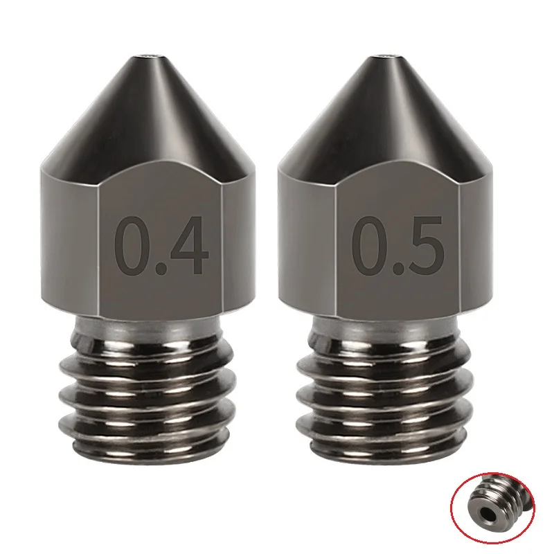 New MK8 Stainless Steel Nozzle Extruder Head For A8 A8Plus Ender 3 CR10 3D Printer Parts Update nozzles 0.2-1.0mm