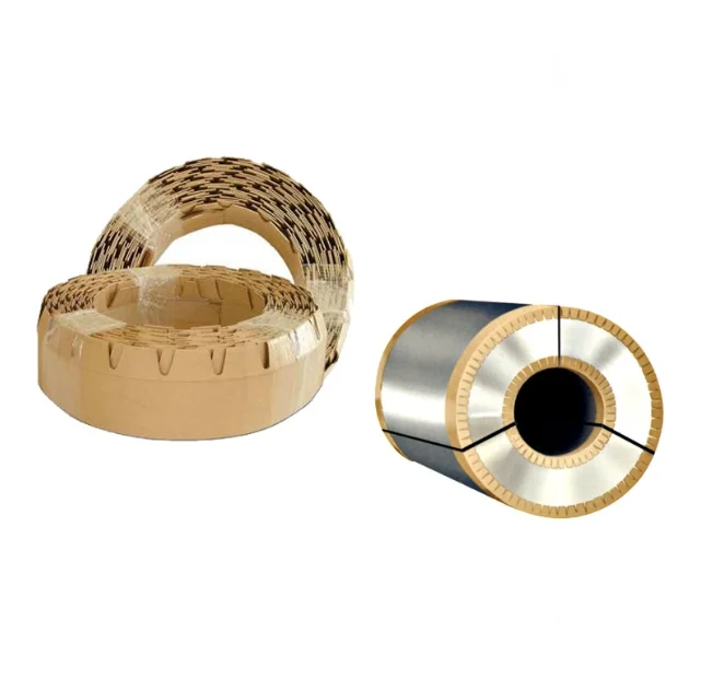 Customized Eco-friendly Recyclable Bio-gradable Round Circle Shaped Hard Kraft Paper Cargo Corner Edge Guard Protectors