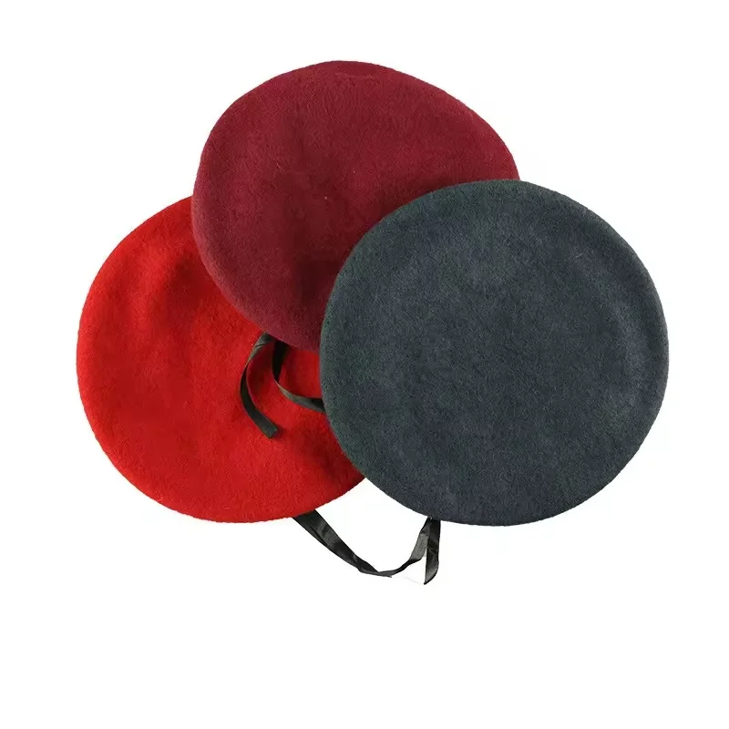 Wholesale Custom Boinas Para Hombres Tactical Berets Cap Adult Wool Beret Hat for Men