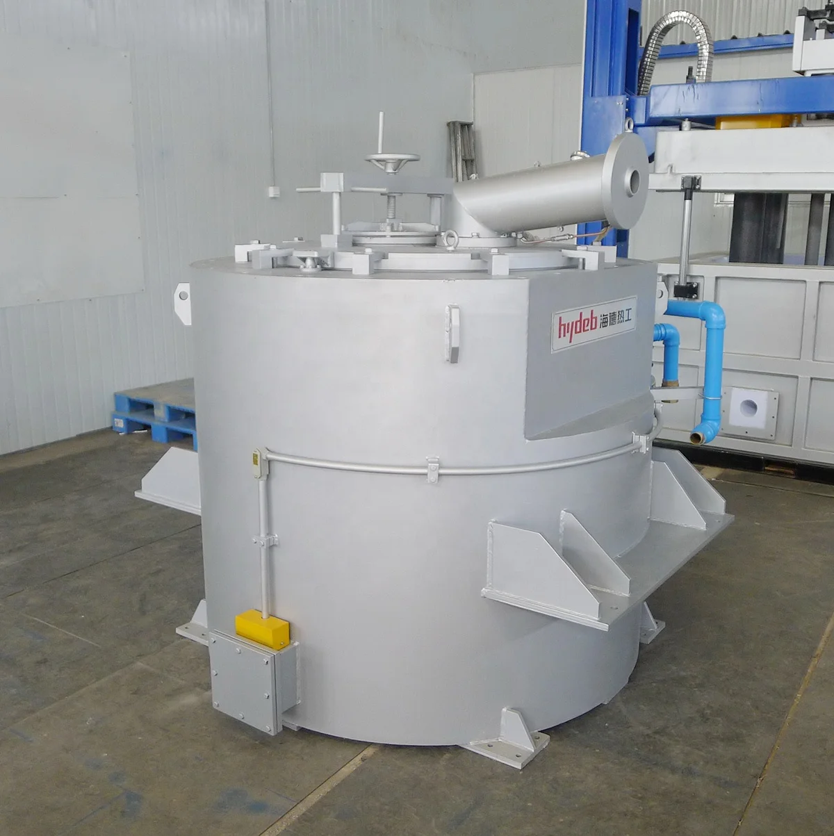 600KG Gas Fired Hydraulic Titlling Melting & Holding Crucible Furnace for Aluminum Foundry