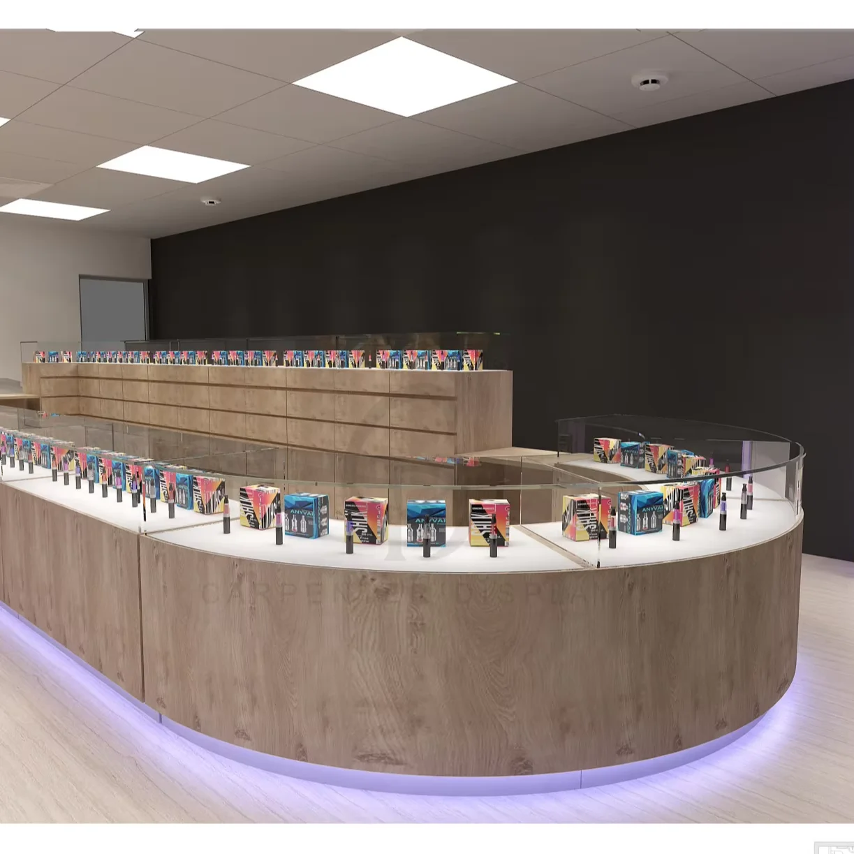 Classic Elegant Smoker Store Interior Design Contemporary Minimalist Smoker Store Interior Clean Lines and Sleek Spaces