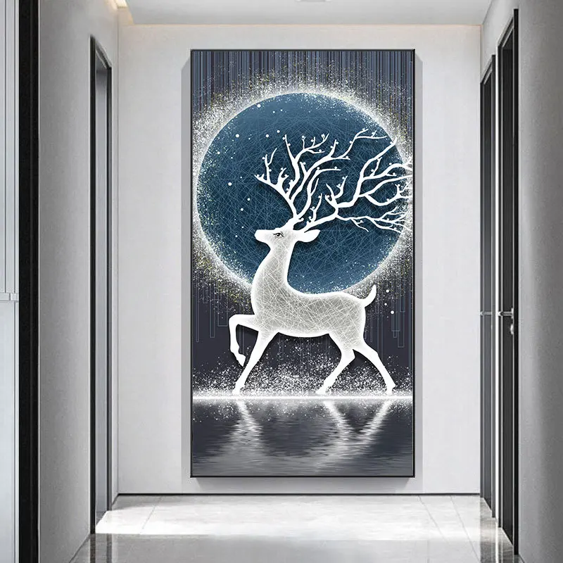 2024 New Design crystal painting wall art home decor luxury paintings and wall arts machine