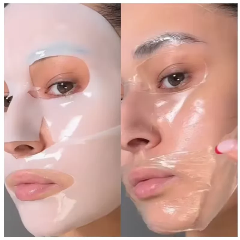 Private label Hydrogel Bio-collagen Mask Anti Wrinkle Face Firming Hydrating overnight Collagen sheet face mask