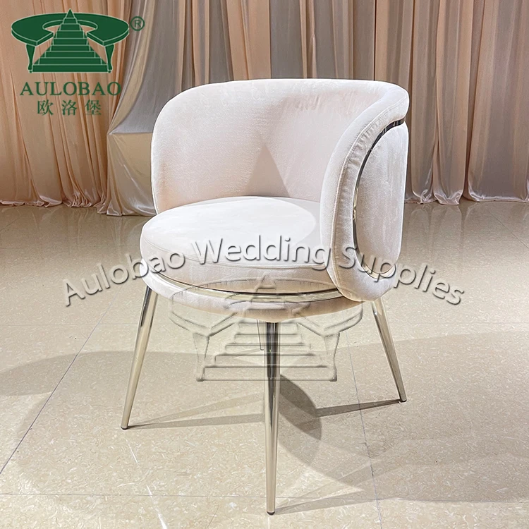 Modern luxury wedding discount stainless steel stackable gold wedding chair