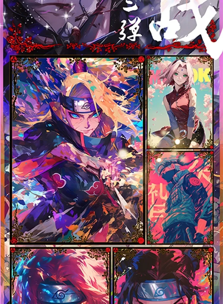 Wholesale Ninja Village War B5 Wave 3 Collection Card Uzumaki Uchiha Sasuke Tcg Haruno Sakura Collection Card Toy Gift