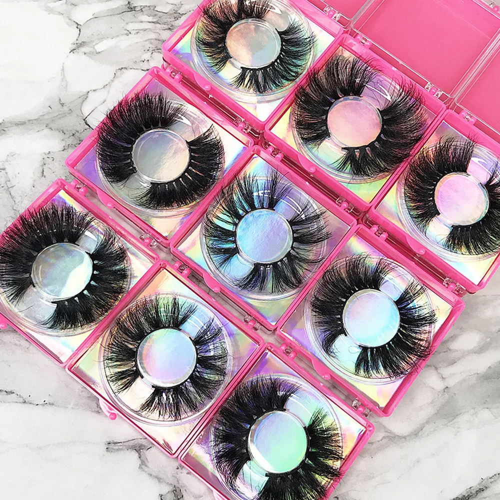 full russian strip pre made natural Lash Extension Vendor Luxury Eyelashes Real Mink Eyelashes Bulk Wispy Eye Lashes Set