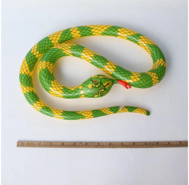 Thickened PVC inflatable python inflatable golden snake Halloween new toy inflatable animal snake