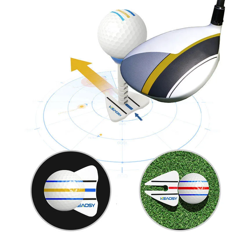 New arrival popular golf tees multifunctional and height adjustable golf direction tee silicone and plastic golf supplies