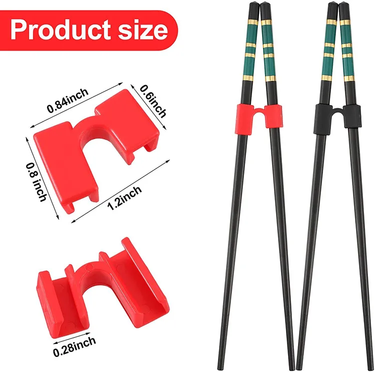 Estick Funny Dinner Plastic PE Training Tool Wholesale Natural Practice Silicone Kid Chopstick Helper in Mixed Colors