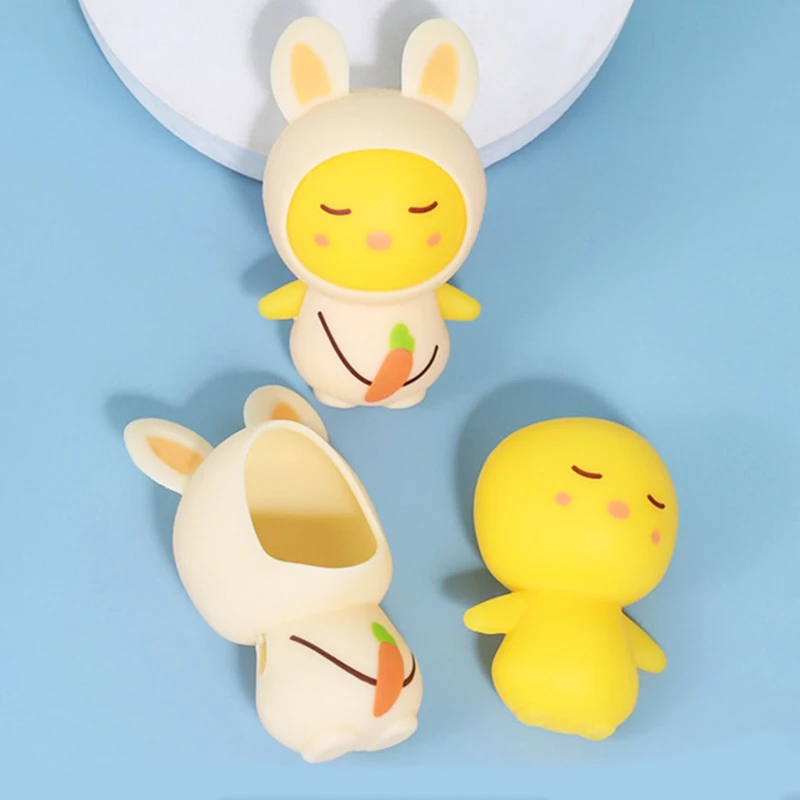 Rabbit Squishy Stress Ball Squishy Toy Bunny Dress Up Sensory Fidget Anxiety Reliever