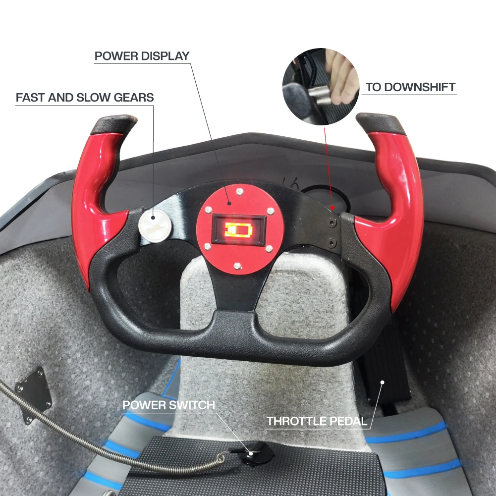 Factory Direct Sale Kart Boat Electric Rush Wave Go Mini Jet Karting for 15000w 15kw Electric Kart Boat