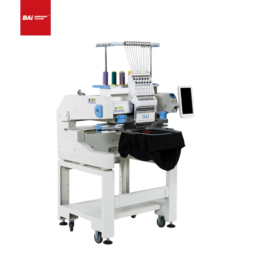 BAI cap embroidery factory price 400*500mm 15 Needles Embroidery Machine for Lace Collar Loop