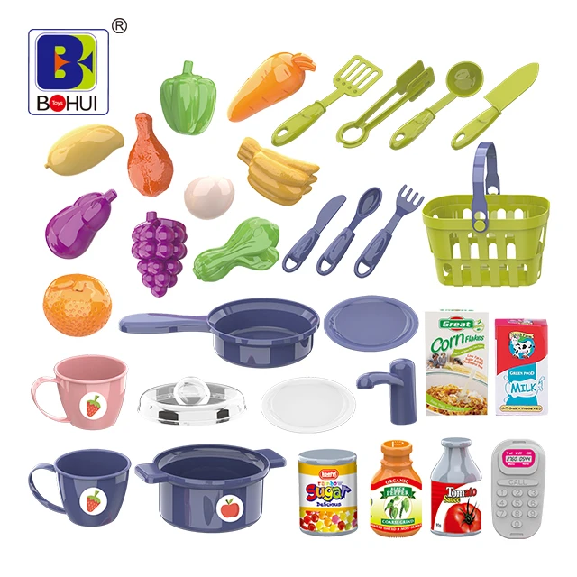 Best Quality Big Kitchen Set Toys Kids Pretend Play Cooking Learning Play Kitchen Toys For Kids child