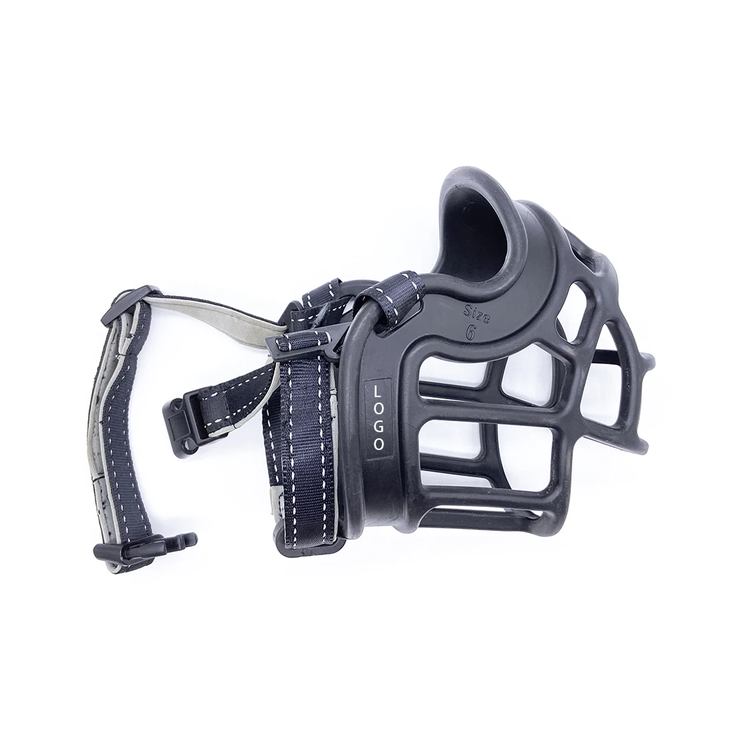 Hot sale Basket Adjustable Soft Rubber Dog face Muzzle Cage Muzzle Basket Muzzle Panting and Drinking