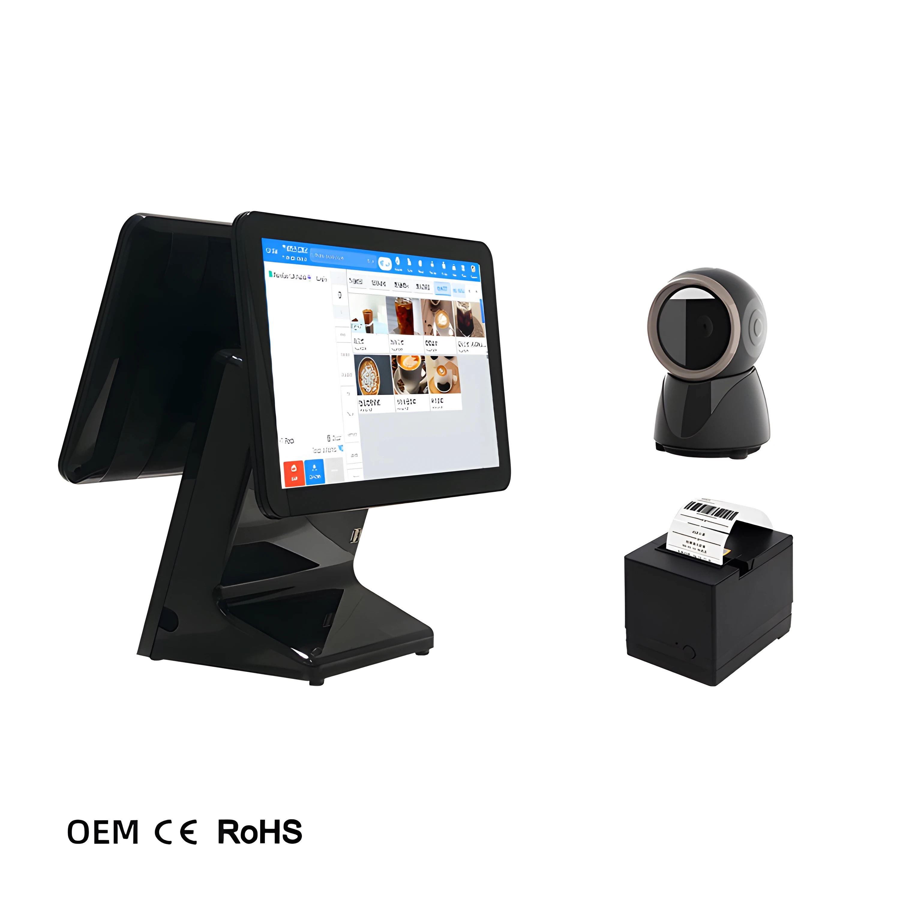 Wholesale Pos Machine Cash Register Pos Systems Cashier Payment Cash Register With Vfd Lcd Customer Display