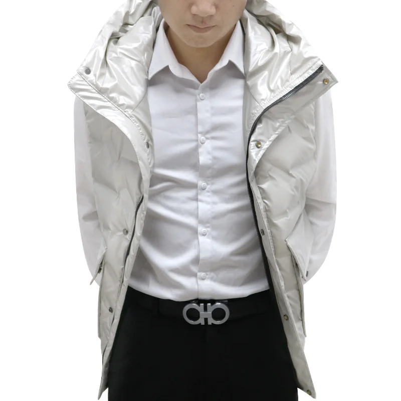 
 Мужской осенне-зимний легкий и плотный пуховик, новинка 2020, Спортивный Повседневный пуховик без рукавов  