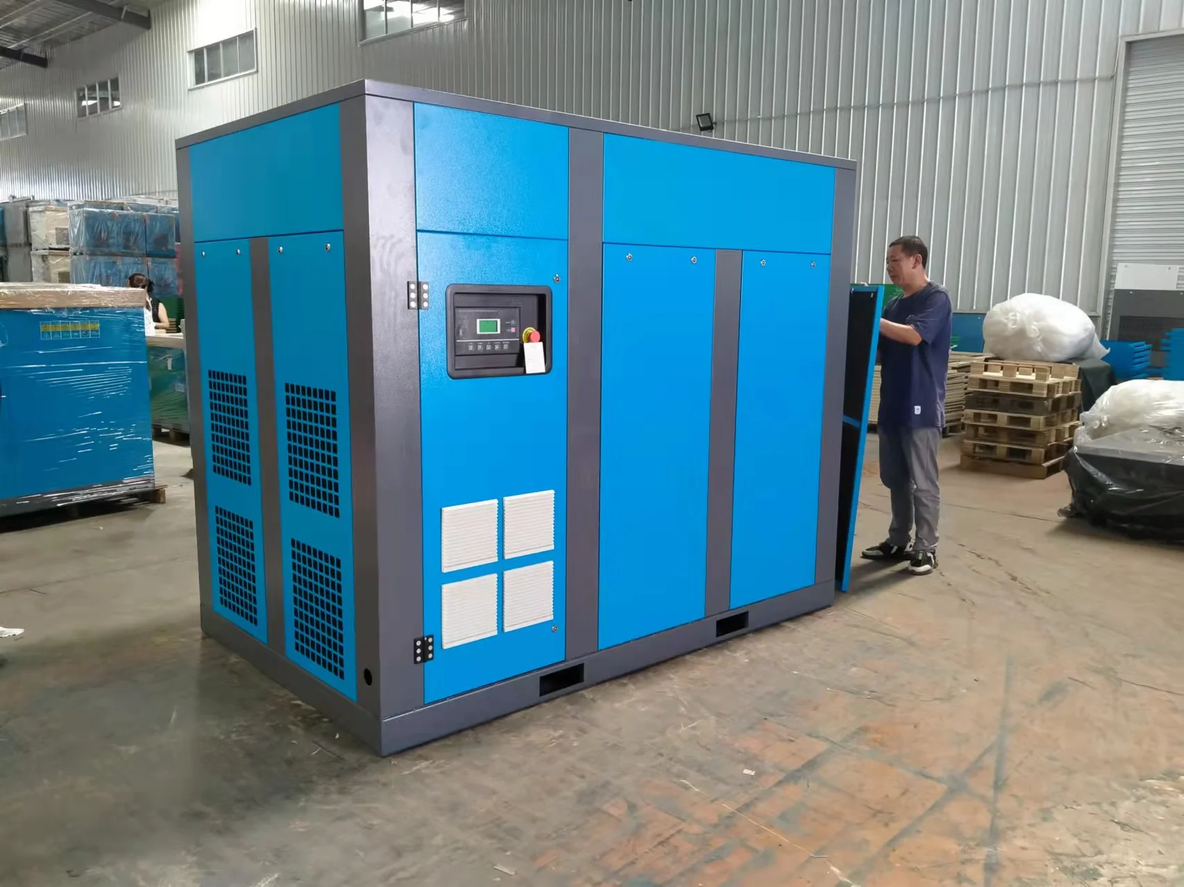 90kw screw air compressor