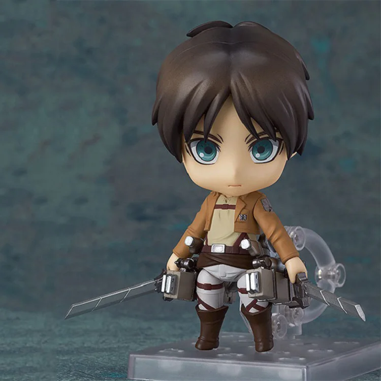 
Cute Q-version Japanese Anime Attack on Titan Eren Mikasa Levi Small PVC Action Figure Model Toys 