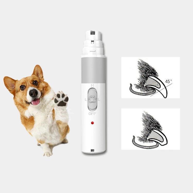 Pet nail polisher for dogs and cats electric nail manicure device USB charging cleaning and beauty electric manicure tong