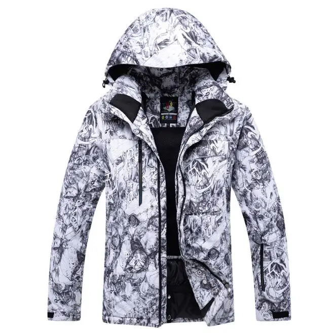 Custom windproof waterproof warm high quality snow waterproof  warm outdoor sport ski jacket for men