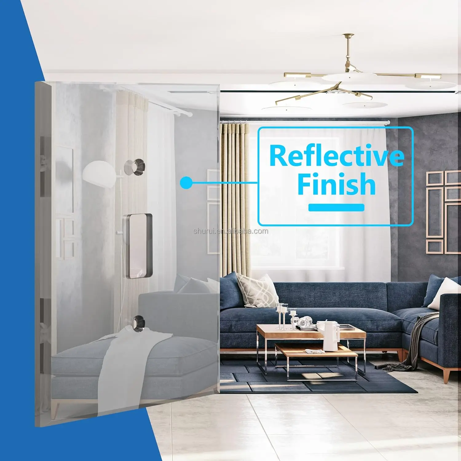 Premium Quality Acrylic Mirror Wall Plate Reflective Light Switch Mirrored Wall Plate