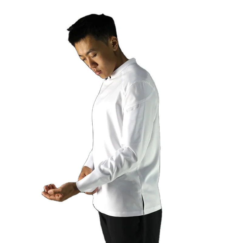 CHECKEDOUT New Restaurant & bar Long Sleeve Uniforms Comfortable Breathable Kitchen Chef Catering Uniform