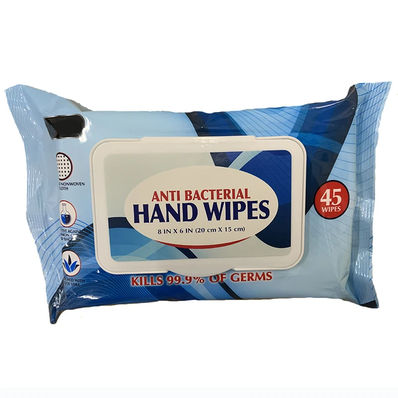 OEM Customized Alcohol-free Antibacterial Wipes For Skin Surface Disinfecting