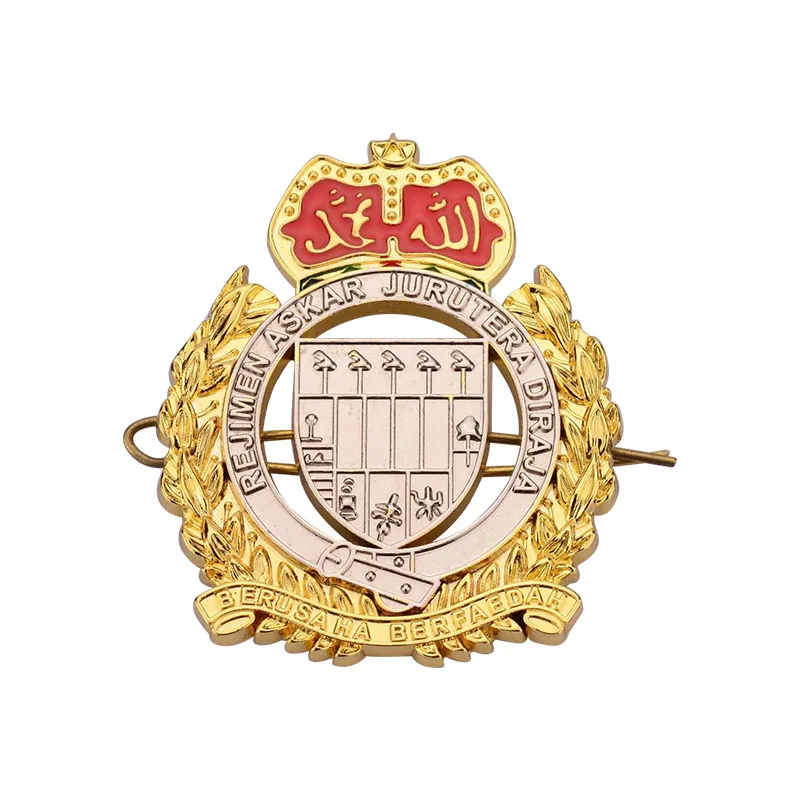Manufacturers cross-border metal badge badges set school company LOGO gift creative commemorative medal badge with bolt