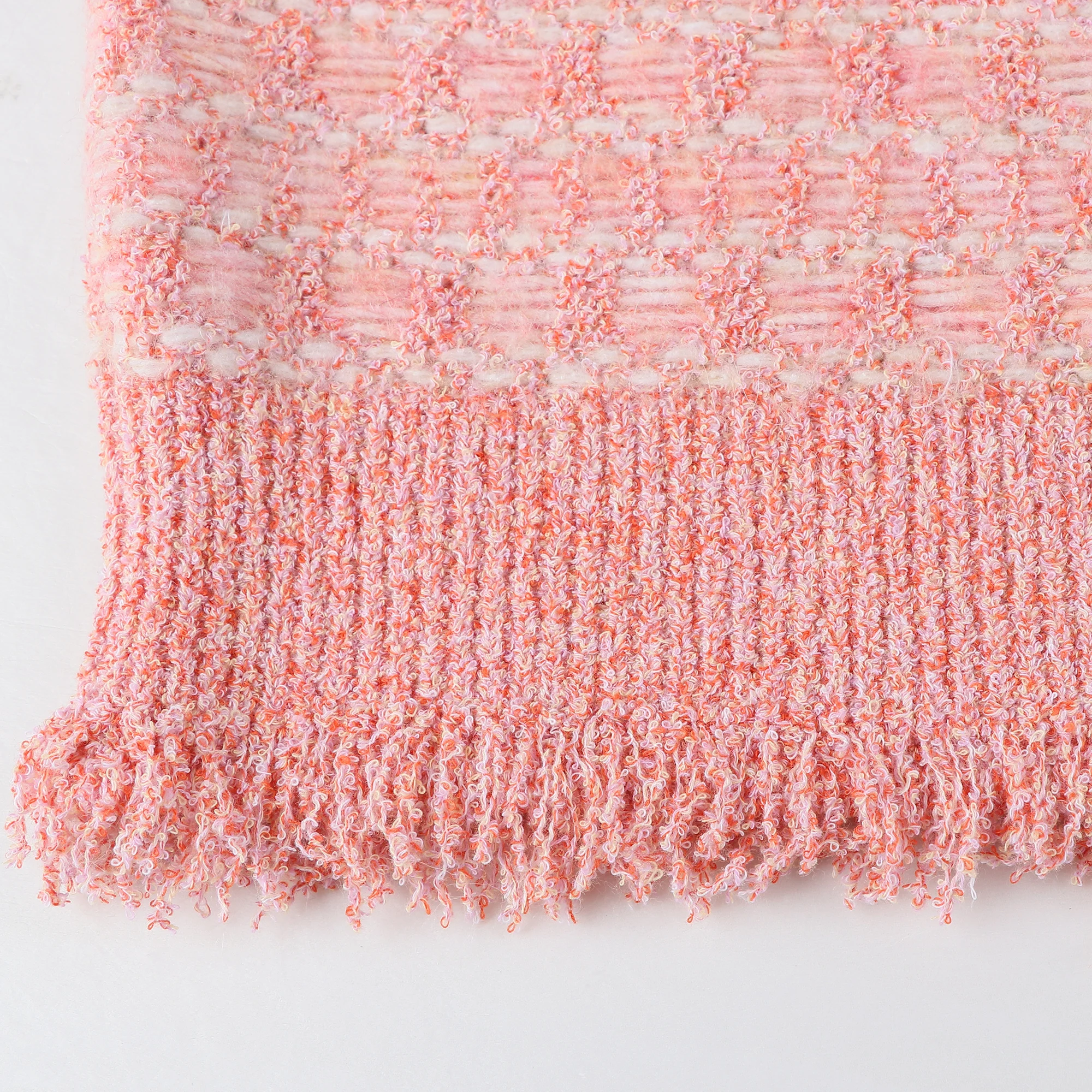 High End Special Design Tassel Long Sleeve Knit Pullover Sweater For Women