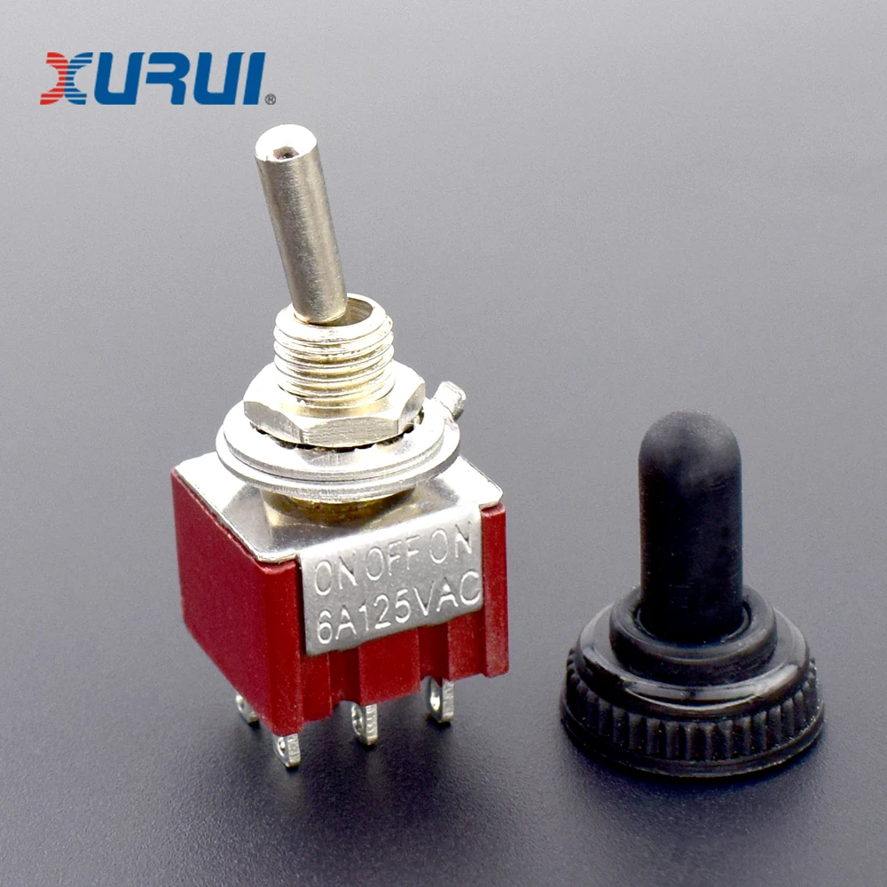 Xurui 3 позиции маленький рычажный Переключатель ВКЛ/ВЫКЛ на