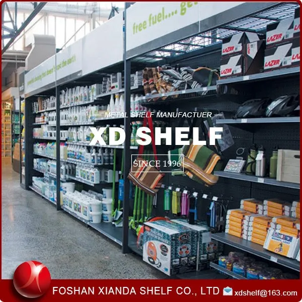 Commercial storage units Wire Storage Industrial Rack Metal Gridwall Iron Metallic Supermarket integrated gondolas Shelving