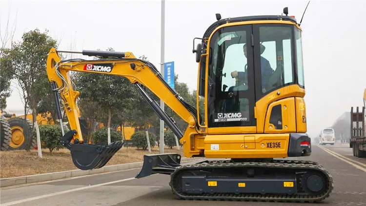 XCMG 3.5 ton hydraulic crawler escavator XE35U / XE35E mini escavator excavator machine for farm use